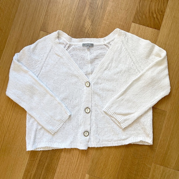 Habitat White Cotton Button Up Cardigan - Picture 7 of 8